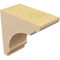 thumbnail image 5 of 2"W x 4"D x 4"H Classic Hughes Rough Cedar Woodgrain TimberThane Corbel, Primed Tan, 5 of 6