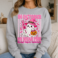 thumbnail image 3 of Halloween Shirt, In October We Wear Pink Sweatshirt, Breast Cancer Awareness Ghost Hoodie, Pink Ribbon Witch T-Shirt, Support Gift for Women, 3 of 9