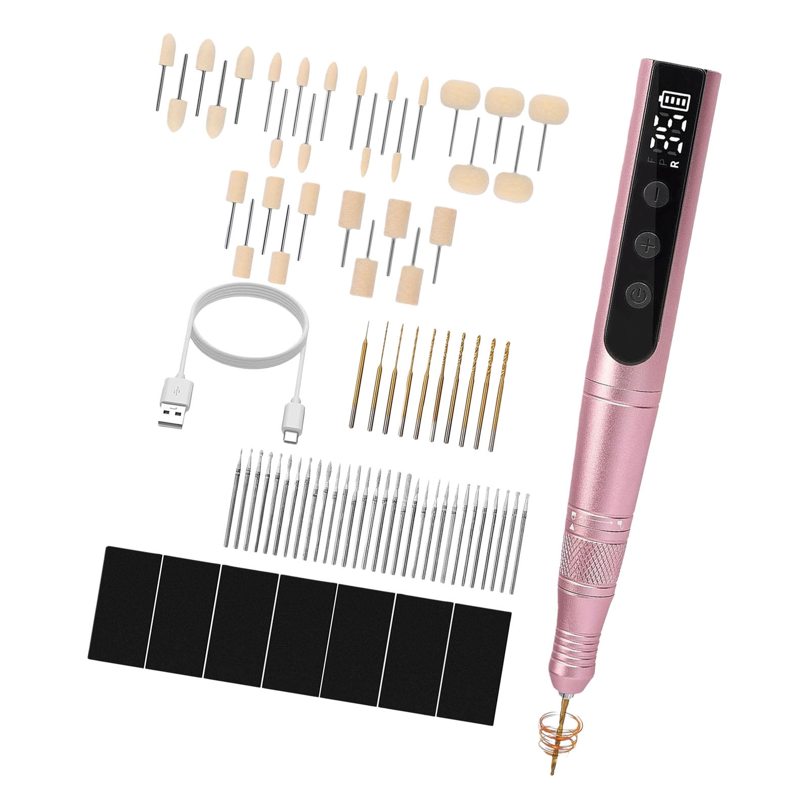 Jewelry Making Set Featuring Wireless Drill for Polymers Clay Polishing Tool