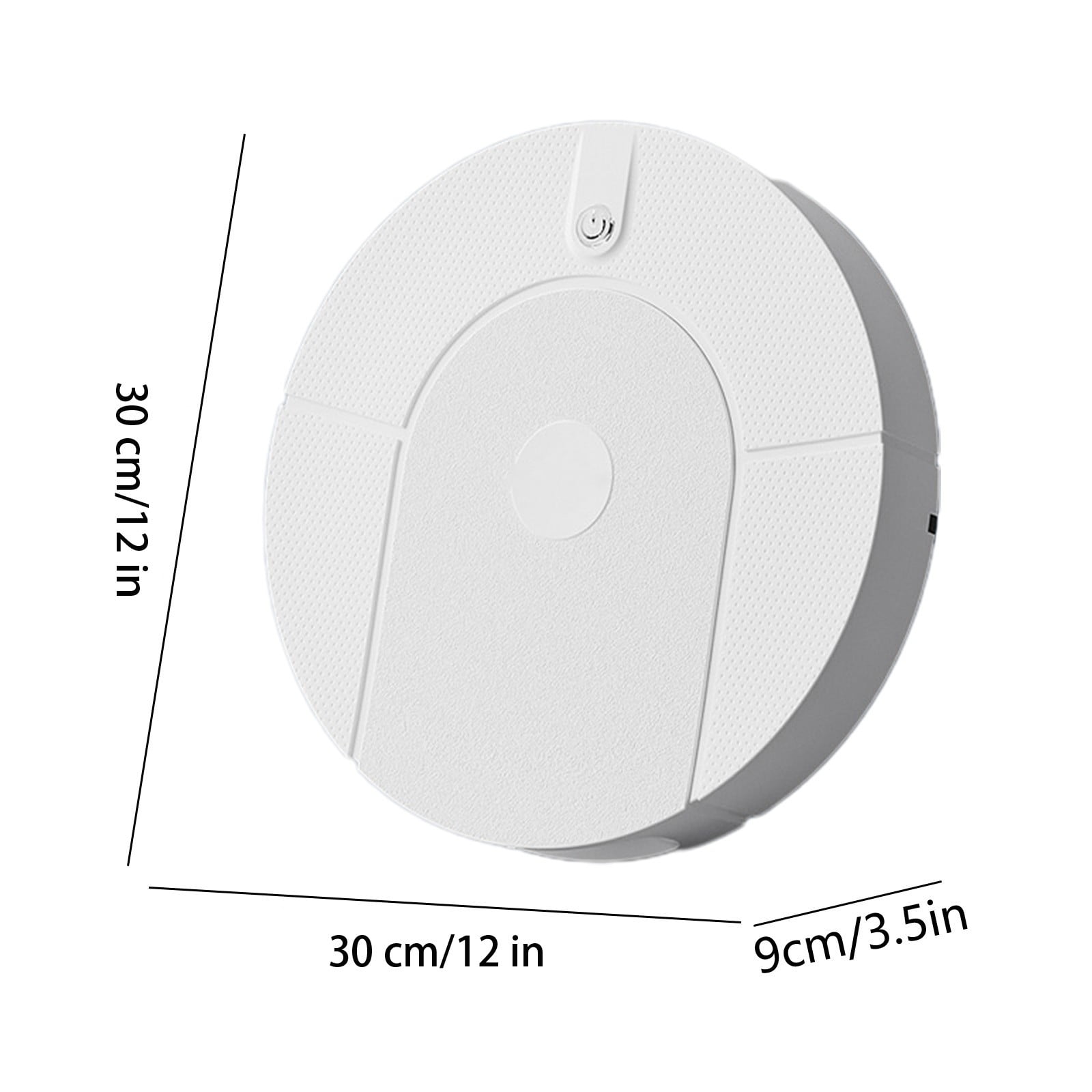 Automatic Self-Cleaning Robot Vacuum and Mop Combo for Hardwood Floors, 2-in-1 Sweeping and Mopping, Wireless, Slim, Ideal for Pet Hair and Corners, White and Black