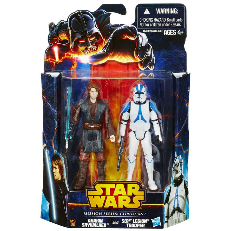 Anakin Skywalker & 501St Legion Trooper Action Figure 2-Pack Coruscant -  Walmart.Com