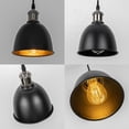 thumbnail image 3 of KAYYELAMP Two Hanging Light Pearl Black Base Black Metal Shade E26 Connection Vintage Design Pendant Lamp Replacement Downlight for Kitchen Dining Table Loft(No Bulb), 3 of 7