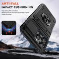 thumbnail image 4 of Fashion Case with Holder Stander Kickstand Drop Resistant Shockproof Case For iPhone 16 Pro (6.3inch), 4 of 7