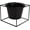 Black, variant on Metal Square 6" Home Garden Flower Plant Holder Removable Pot Stand Black