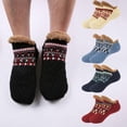 thumbnail image 3 of LUVCLS Calcetines de suelo de otoño e invierno, calcetines cálidos para mujer y hombre, calcetines de nieve para yoga, 2025, calcetines, zapatillas para dormir, calcetines S5x3, 3 of 7