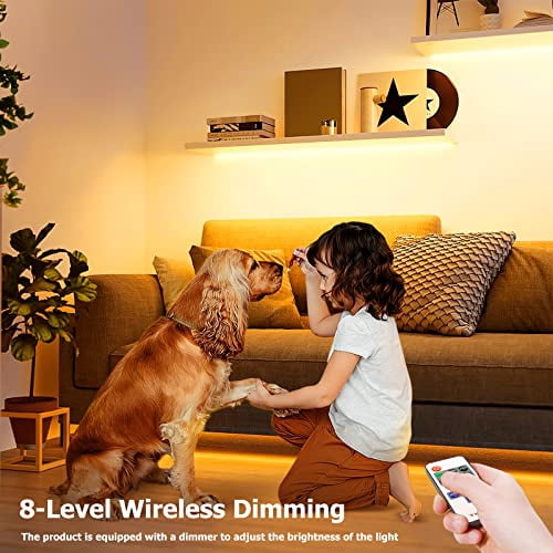 Galgreen Neon Rope Lights, 16.4ft Rope Lights with Dimmable Remote and Adapter, Waterproof Flexible Smart Led Strip Lights for Bedroom, Super Bright, DIY Neon Sign, Indoor Outdoor Wall Decor, Yellow