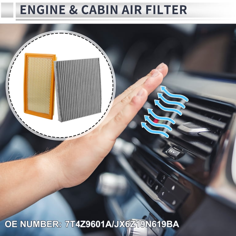 Unique Bargains Engine Cabin Air Filter Combo Set Filter Kit Air
