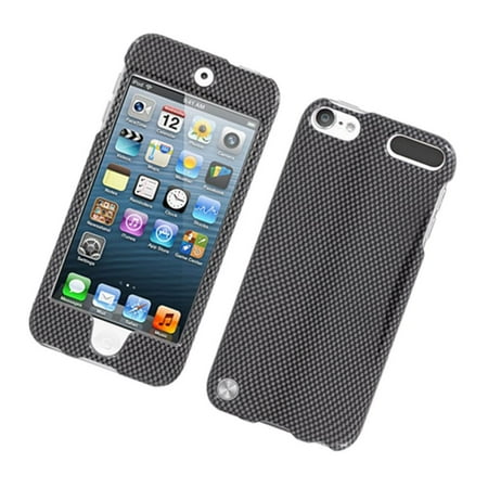 Carbon Fiber Ipod Touch Case - Insten Carbon Fiber Hard Case For Apple iPod Touch 5th Gen - Dark Gray
