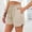 Beige, variant on Oplxuo Lounge Shorts for Women Summer Casual Elastic Waist Pajamas Bottoms Lightweight Loose Beach Shorts with Pockets