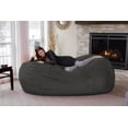 thumbnail image 3 of Chill Sack Bean Bag Chair, Memory Foam Lounger with Ultra Fur Cover, Kids, Adults, 7 ft, Ultra Fur Grey, 3 of 6