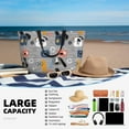 thumbnail image 5 of Pofeuu Dog Print Beach Bag,Waterproof Sandproof Beach Tote Bag, Large Capacity Foldable Beach Bags for Women, 5 of 7