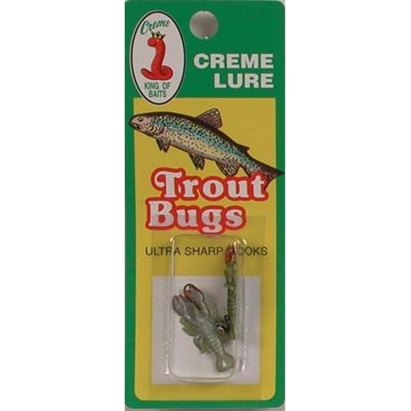 Creme Trout Baby Crawfish Lure, Brown