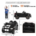 thumbnail image 4 of Dodge Electric Ride on Cars for Kids, 24V Licensed Dodge Durango Powered Ride on Toy with Parent Remote Control, Electric Car Vehicle for Boys 3-6 w/Music Player/LED Light/Safety Belt, Black, 4 of 12