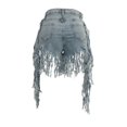thumbnail image 3 of WILLBEST Pantalones Cortos Casuales para Mujer, Cómodos y Versátiles, con Detalle de Flecos para Fiesta de Verano, Discoteca, Tejido Elástico y Transpirable. Chica, 3 of 7