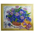 thumbnail image 1 of Cesta de Flores para Decoración de Habitación y Hogar Ticfox D I Y Paing 40 x 30 cm, 1 of 5
