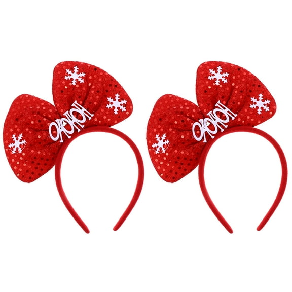 LABSERRON 2Pcs Bow Headband Red 13x0.3937x18x0.3937in Toddler Hair Accessories Girls Headbands