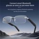 thumbnail image 3 of PPLDABNK Gafas De Traducción Inteligentes: Filtrado De BLU-Ray, Traducción En Tiempo Real En 150 Idiomas, Sonido Estéreo Envolvente De 360°, Control Táctil De Volumen Y Encendido Automático.,Black, 3 of 5