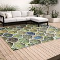 thumbnail image 3 of Addison Rugs Chantille Indoor/Outdoor Transitional Lattice Aloe Machine Washable Rectangle Rug, 10' x 14', 3 of 8