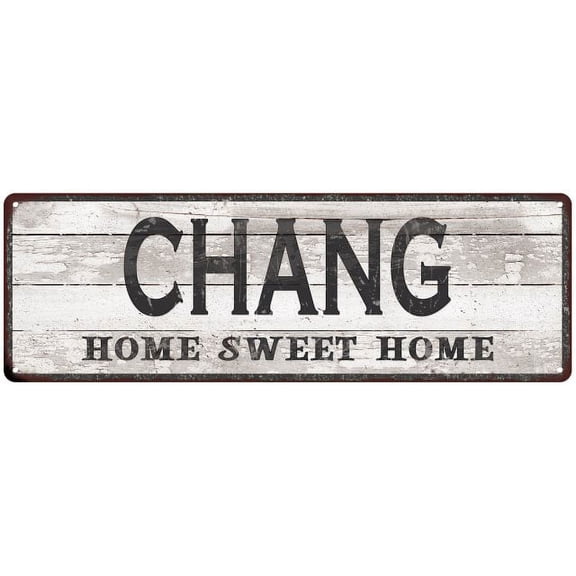 CHANG Home Sweet Home Country Look Gift 6x18 Metal Sig 206180045236