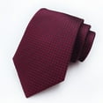 thumbnail image 3 of Corbata de hombre de tela teñida con hilo de poliéster, ropa de negocios, corbata a juego, 3 of 6
