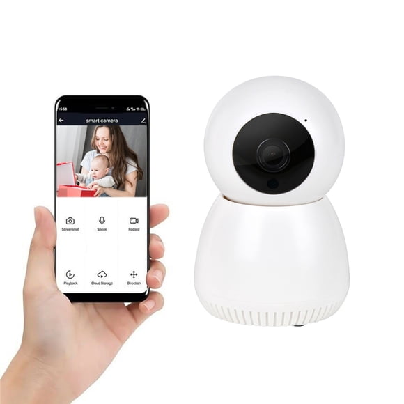 Cámara de seguridad Pisexur Electronics para hombres, monitor de bebé de 2 MP, cámara para perros, wifi 2.4G, visión nocturna de 360 grados, para seguridad del hogar, con seguimiento de movimiento in
