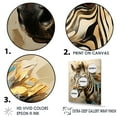 thumbnail image 3 of Designart "Zebra Color Pop In Beige And Gold I" Animals Zebra Floater Framed Canvas Wall Art, 3 of 5