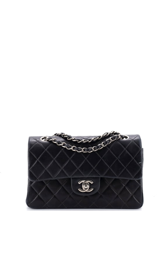 Pre-Owned Vintage Classic Double Flap Bag Quilted Lambskin Small By Rebag