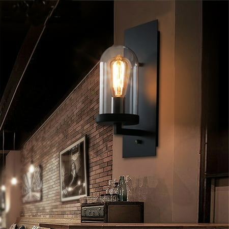 Wire Cage Wall Sconce Industrial Vintage Wall Lamp Fixture LED Night