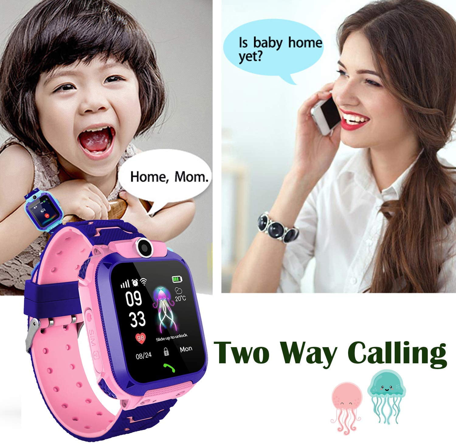 Lnkoo (GPS) + Cellular 39 mm Pink Case with Pink Band