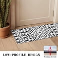 thumbnail image 3 of Black Geometric Diamond Pattern Door Rugs,Washable Non Slip Door Mats Indoor,Decorative Door Mats,Entry Mat Indoor for Entrance,Bedroom,Kitchen,Bathroom,16"x47", 3 of 6