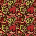 thumbnail image 1 of Ahgly Tapis d'Intérieur Lavable en Machine Carré Transitionnel Rouge Foncé, 7 Pieds Carré, 1 of 7