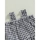 thumbnail image 5 of Bebé Niñas Plaid Vestido de Verano Princesa sin mangas A-line Vestido de fiesta para niños pequeños desgaste al aire libre Nituyy Disponible en negro y rosa, vestido casual de verano para bebé niña., 5 of 5