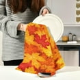 thumbnail image 6 of GZHJMY Fall Maple Leaves in Autumn Kitchen Towel, Dish Towels Quick Drying Tea Towels Absorbent Hand Towels for Kitchen Sink Dinner Table 28 x 18 Inches, Set of 4, 6 of 7