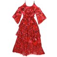 thumbnail image 2 of bar III Womens Cold Shoulder A-line Dress, Red, Medium, 2 of 2