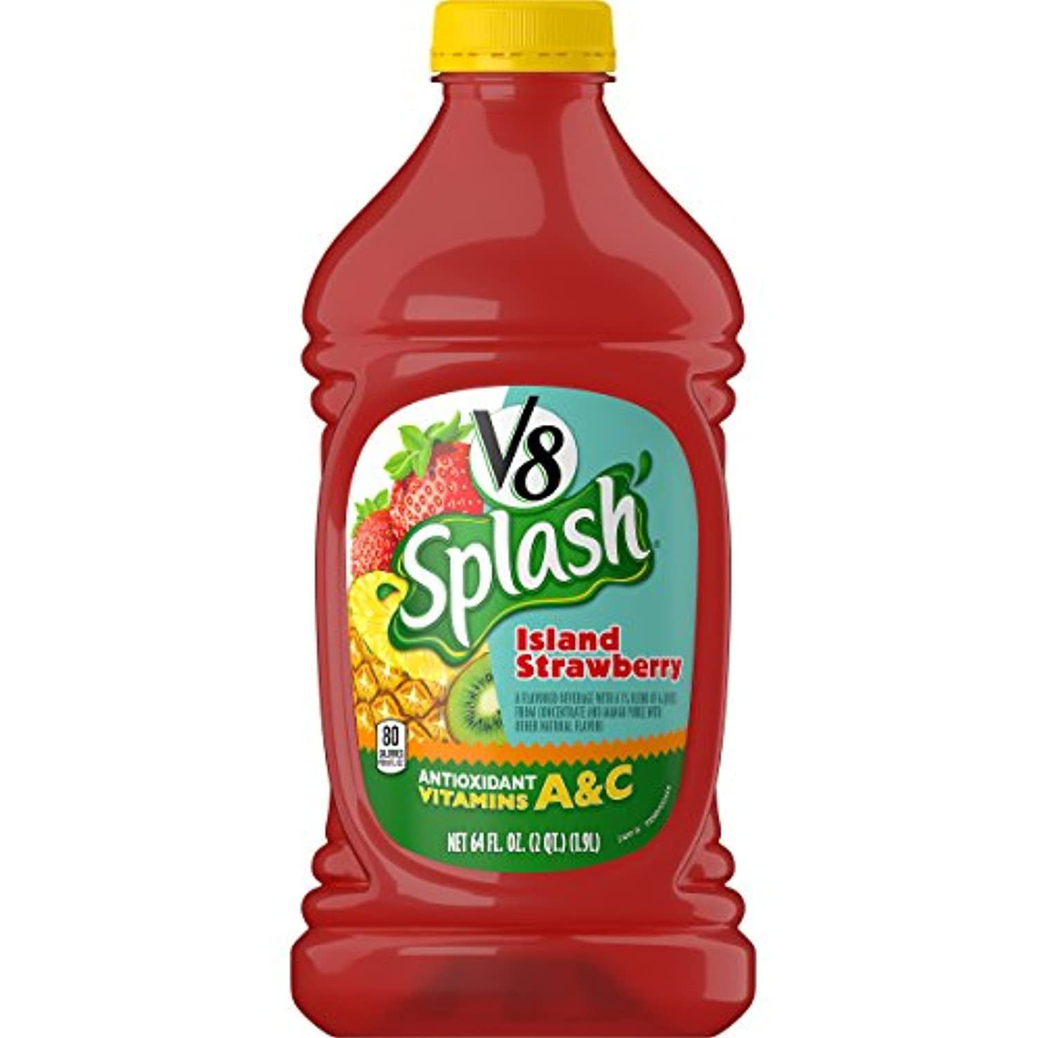 V8 Splash Juice, Island Strawberry, 64 Oz