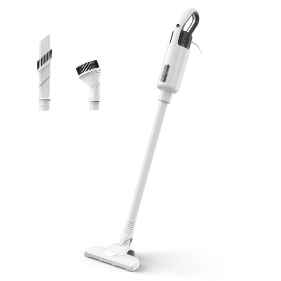 Lightweight Stick Vacuum Cleaner with HEPA Filter, 15000pa Powerful Suction Handheld Vacuum Corded Upright Vacuum Cleaner with Attachment, 400W Household Stick Vacuum for Pet Hair Hardfloors