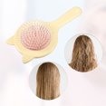 thumbnail image 6 of Unique Bargains 1pc Women Cat's Ears Airbag Hair Comb for Straight Curly Thick Wet Hair Yellow ABS TPR, 6 of 6
