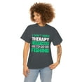 thumbnail image 3 of I don't need Therapy just Fishing Unisex Heavy Cotton Tee, 3 of 9