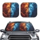 thumbnail image 2 of Fotbe Red And Blue Fire Lion Juego de 2 Piezas de Parasoles para Parabrisas | Bloqueador Solar para Auto | Accesorios Plegables para Protección Solar Interior-Small, 2 of 6