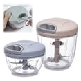 thumbnail image 2 of 500/900ML Garlic Chopper Manual Rotate Vegetable Cutter Chopper Slicer Fruit Garlic Crusher Kitchen Gadget Blenders Meat Grinder, 2 of 10