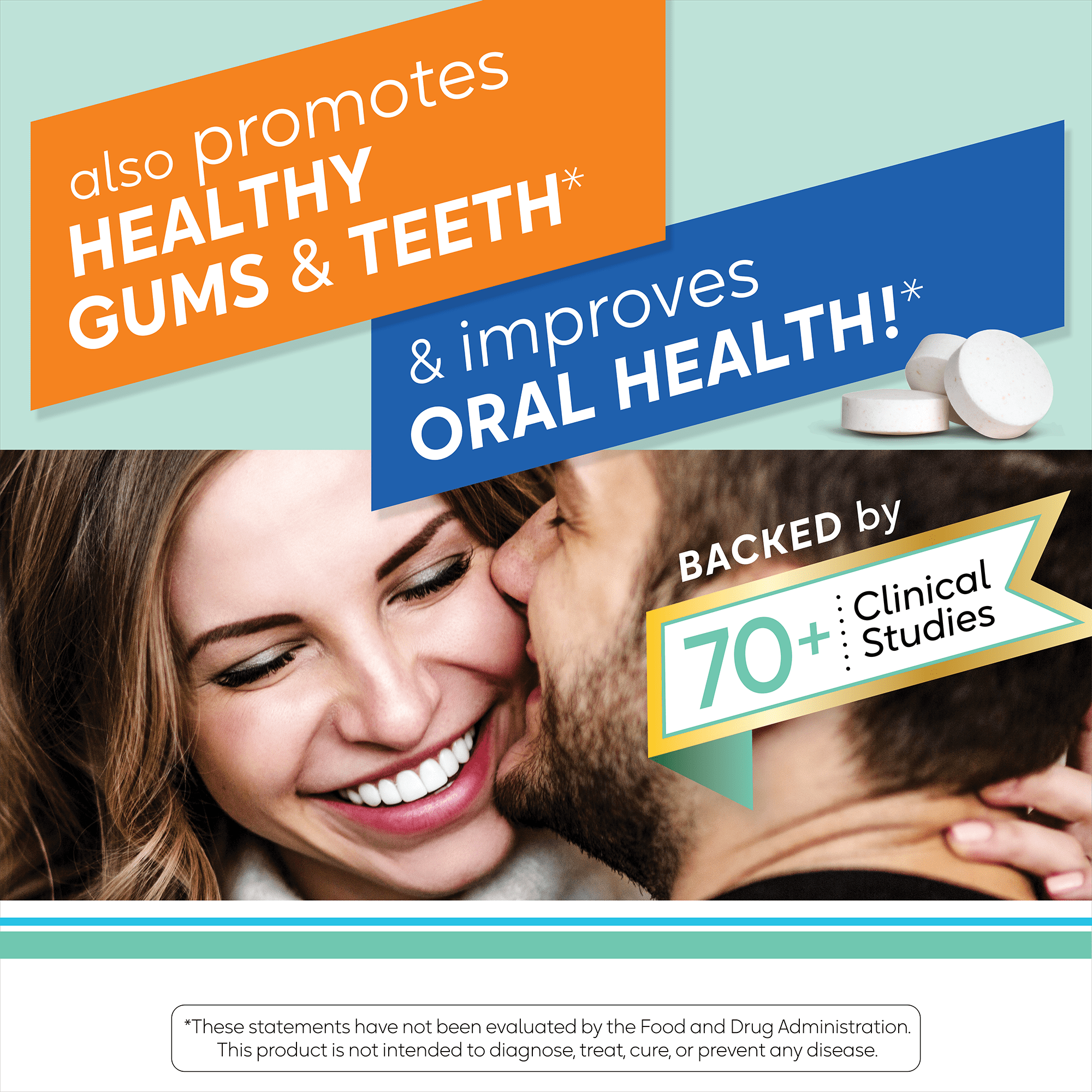 BioGaia Fresh Breath | Dental Probiotic Lozenge | Fights Bad Breath & Halitosis | Healthy Gums & Teeth | Dual-Action L. reuteri Oral Probiotics + Zinc | Fresh Mint Flavor | 30 Day Supply