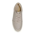 thumbnail image 5 of Sam Edelman Emma Mink Grey Lace Up Rounded Toe Woven Detailed Low Top Sneakers (Mink Grey, 6.5), 5 of 7