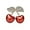 Two Cherry, variant on Dainty Enamel Cherry CZ Brooch Pin for Women Rhinestone Cluster Small Red Fruit Clear Crystal Brooches Lapel Pins Dress Accessories Unisex Delicate Birthday Christmas Party Fashion Chic Jewelry