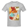 thumbnail image 4 of Bingfone Fall Maple Leaves Men'S Loose Fit Short-Sleeve Pocket T-Shirt, 4 of 7
