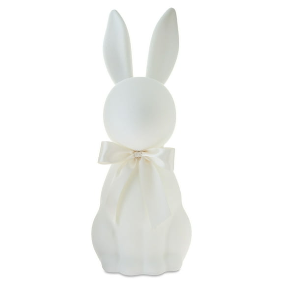 Flocked Bunny Tabletop Decoration, Ivory, 27", Easter by Way To Celebrate