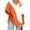 Orange, variant on Plus Size Tops for Women Summer Casual V Neck Short Sleeve Color Block T-Shirts Loose Comfortable Tee (XL, Orange)