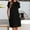 A01_Black, variant on Bzhegqhd Women Fashion Casual Round-Neck Summer Printing Short Sleeve Seaxy Dress