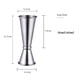 thumbnail image 3 of Toystoory Coctelera doble de acero inoxidable, taza medidora de 30ml/60ml, Jigger, herramienta de medición precisa, utensilios de cocina, barra plateada Type3 NO3 Toystoory JJ25277-01B, 3 of 6