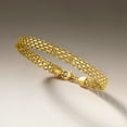 thumbnail image 5 of Ross-Simons Italian 18kt Yellow Gold Bismark-Link Bracelet, Women's, Adult, 5 of 7