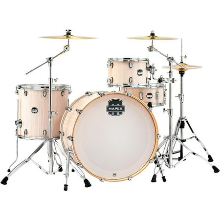 Mapex Mars Series 4-Piece Rock Shell Pack With 24" Bass Drum Bonewood Chrome